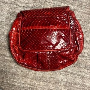 Vibrant red Lou Ran Snake skin purse